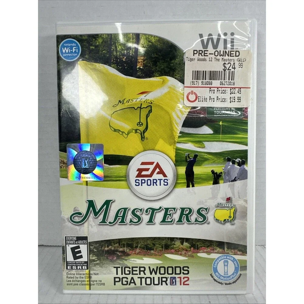 EA SPORTS Tiger Woods PGA Tour 12 The Masters Nintendo Wii NTSC-U/C Golf
